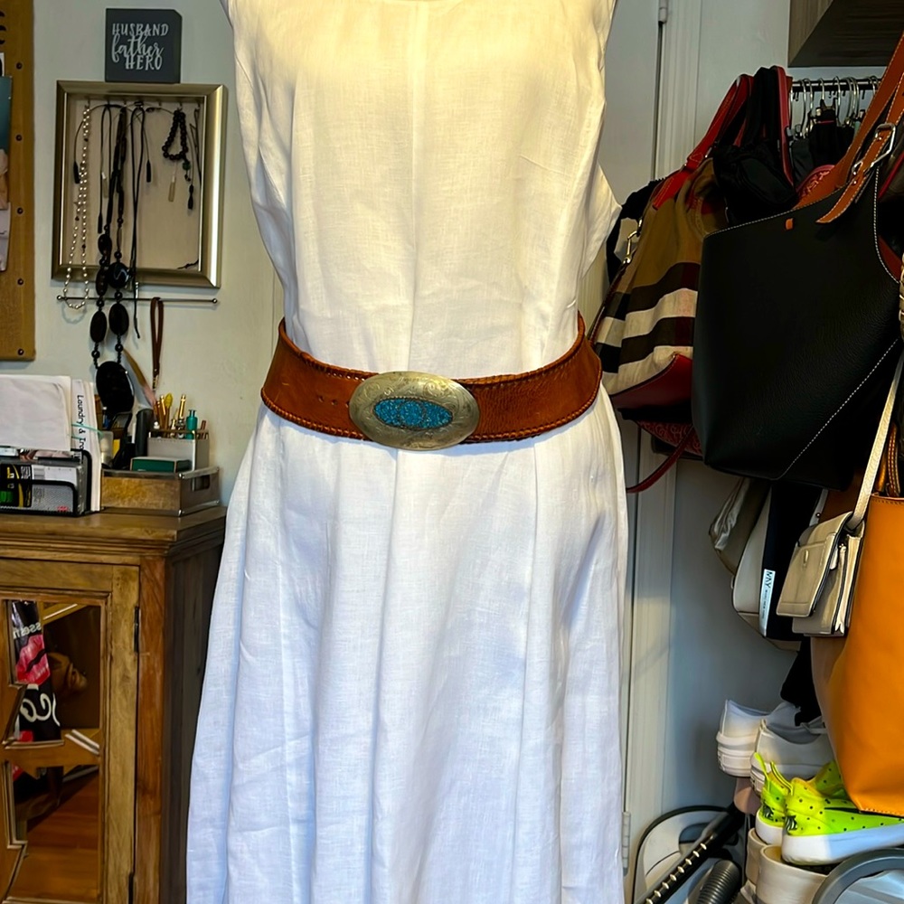 Genuine leather Morocco belt